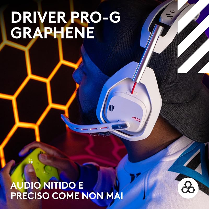 Astro A50 cuffia e microfono gaming wireless LIGHTSPEED + base