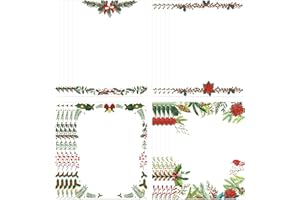 Christmas Stationery Paper 60pcs Merry Christmas Letter Writing Notepaper Holiday Letterhead Sheet for Notes Greeting Cards I
