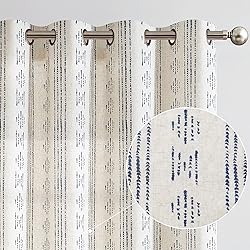 jinchan Boho Curtains Linen Curtains for Living