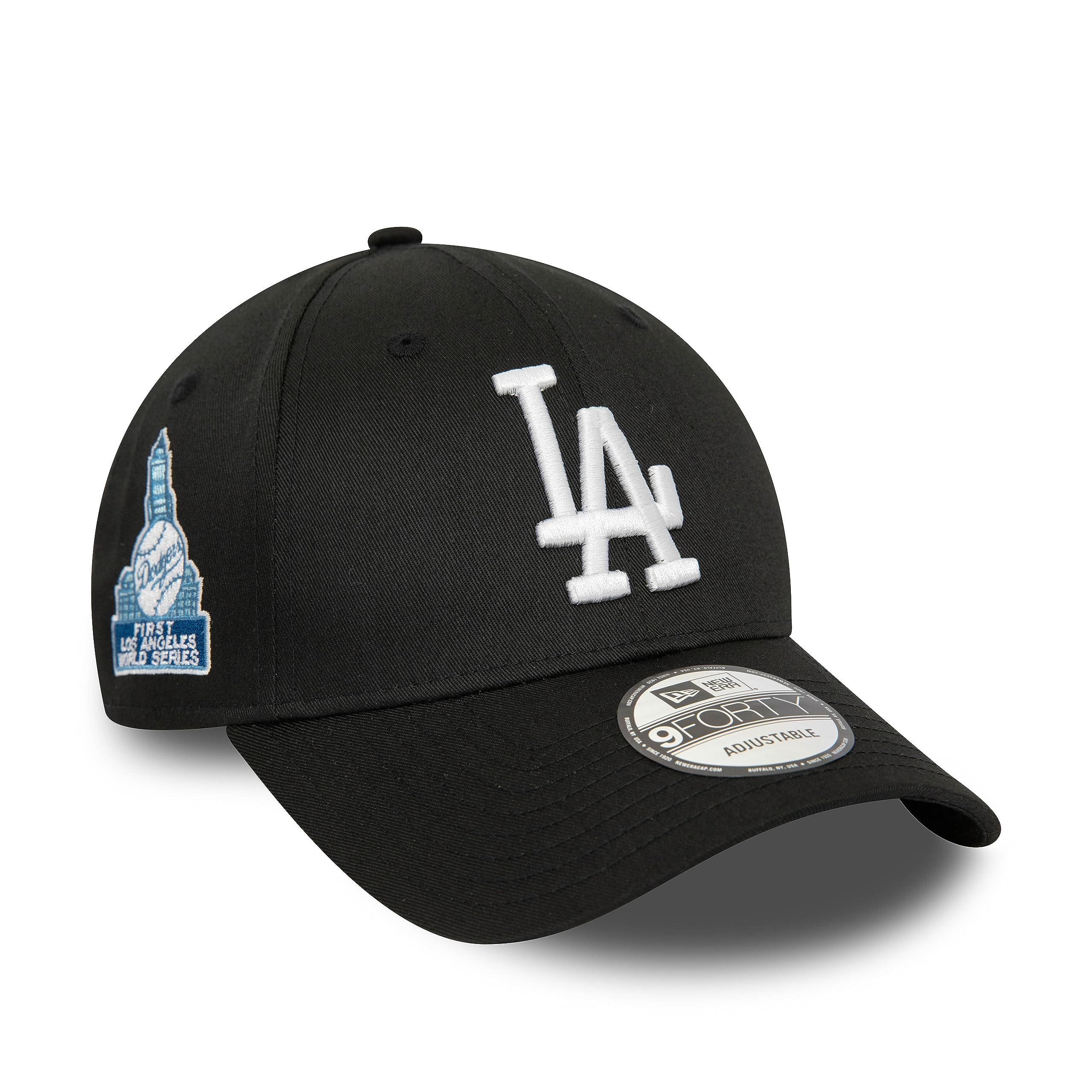 New Era Los Angeles Dodgers MLB 1st World Series Sidepatch Black 9Forty Adjustable Cap - One-Size