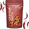 Vishnu Delight Flavored Dry Roasted Cashews - Gluten Free, Low Calorie, Zero Oil Vegan Snack Pack - Flavored Cashews - Peri Peri, 3 Oz (Pack of 1)