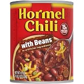 HORMEL Chili | Chili with Beans, 19oz x12 | Canned Chili. 15g Protein / serving, High Protein Ready to Eat Meals. Perfect for