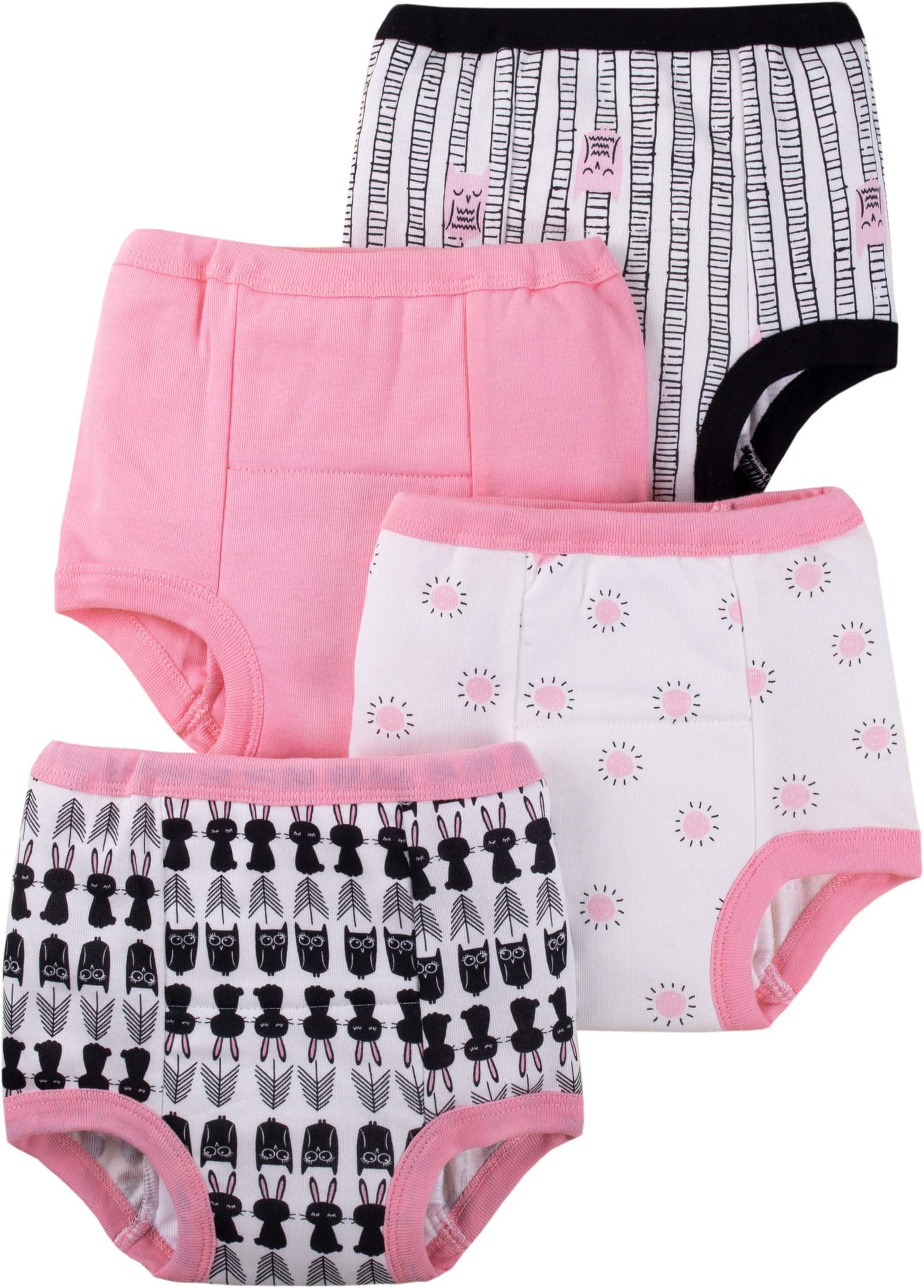 Lamaze Organic Baby Baby Girls' Organic 4 Pack Training Pants