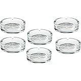 6 x GERMANUS Ashtrays from Glass for Cigarettes