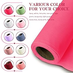 Horbaunal Hot Pink Chiffon Fabric by The Yard, 1