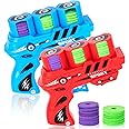 ArtCreativity Foam Disc Shooter Set of 2 Disc Guns with 36 Flying Discs, Fun Toy Foam Blasters for Kids, Outdoor Games, Summer Activities, and Party Favors for Ages 8-12