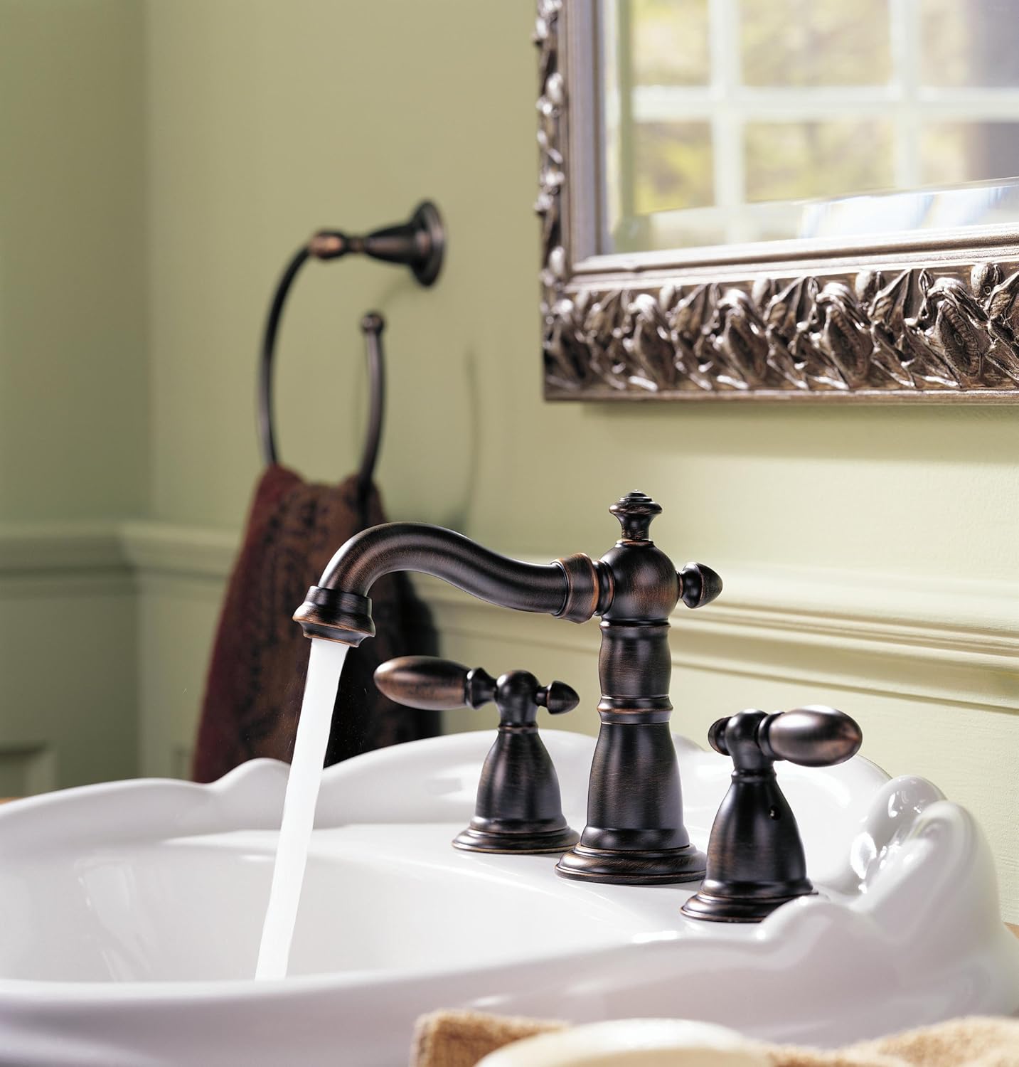 Delta Faucet 75046RB Victorian Towel Ring, SpotShield Venetian Bronze - Faucet O Rings - 