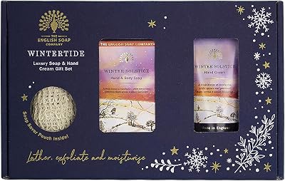 English Soap Company Winter Solstice Luxury Hand Care Gift Set Soap Cream