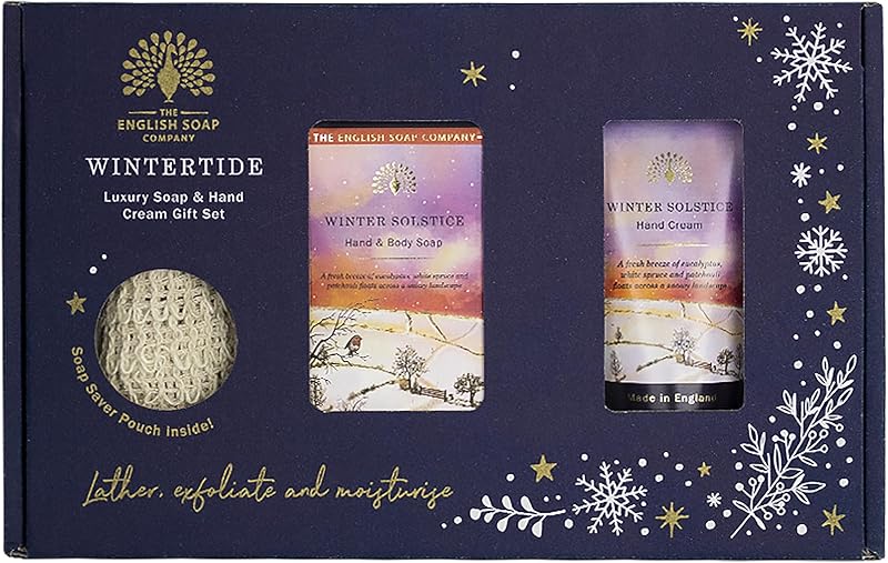 English Soap Company Winter Solstice Luxury Hand Care Gift Set Soap Cream