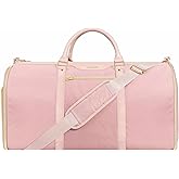 Ultimate 3-in-1 Garment Duffel Bag – Wrinkle-Free, Spacious 50L Capacity, Waterproof, Ideal for Business Trips & Weekend Getaways (QPink)