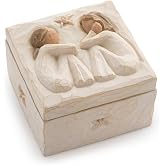 Willow Tree Friendship Keepsake Box, Sculpted Hand-Painted Bas-Relief Box | Hand-Painted Keepsake Box, Sentimental Gift for Loved Ones, Holds Jewelry and Treasures, Sculpted by Artist Susan Lordi