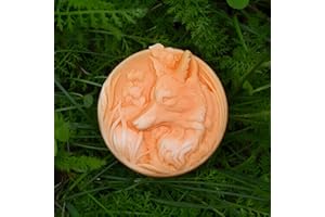 Fox Mold for Soap, Candles, Chocolate, Resin, Concrete - Woodland Animal Round Silicone Mould