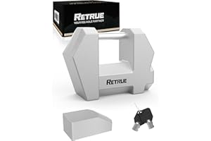 RETRUE Heavy Duty Trailer Coupler Lock – Upgraded Cyberlock with Extra Wide 1.2" Span & 1/4" Diameter, Anti-Theft Tongue Lock