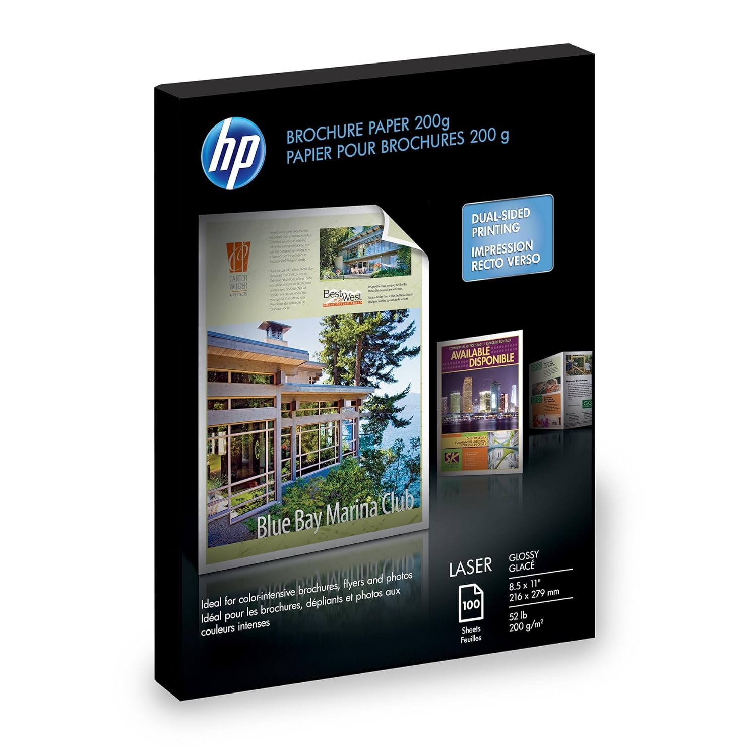 Colour Laser Photo Paper, Glossy, 58, lbs. 81/2 x 11, 100 Sheets/Pack