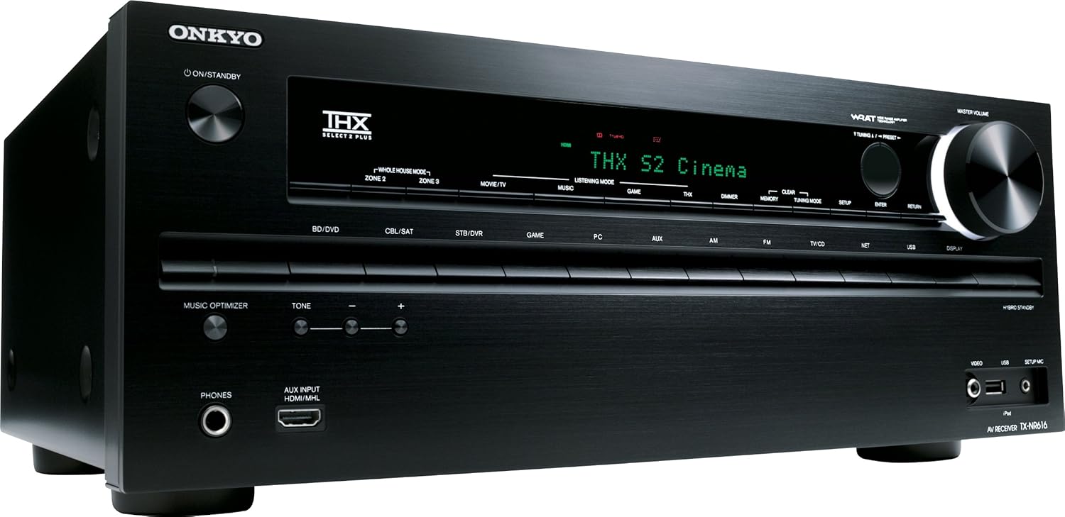 Amazon.com: Onkyo TX-NR616 7.2- Channel Network A/V Receiver (Discontinued  by Manufacturer): Home Audio & Theater