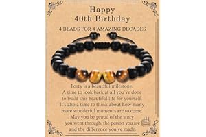 EFVISD 12th 13th 14th 15th 16th 17th 18th 21st 30th 40th 50th 60th 70th 80th 90th 100th Birthday Gifts for Him Men, Birthday Bracelet for Boys Mens Dad Son Grandson Nephew Boyfriend Brother Grandpa