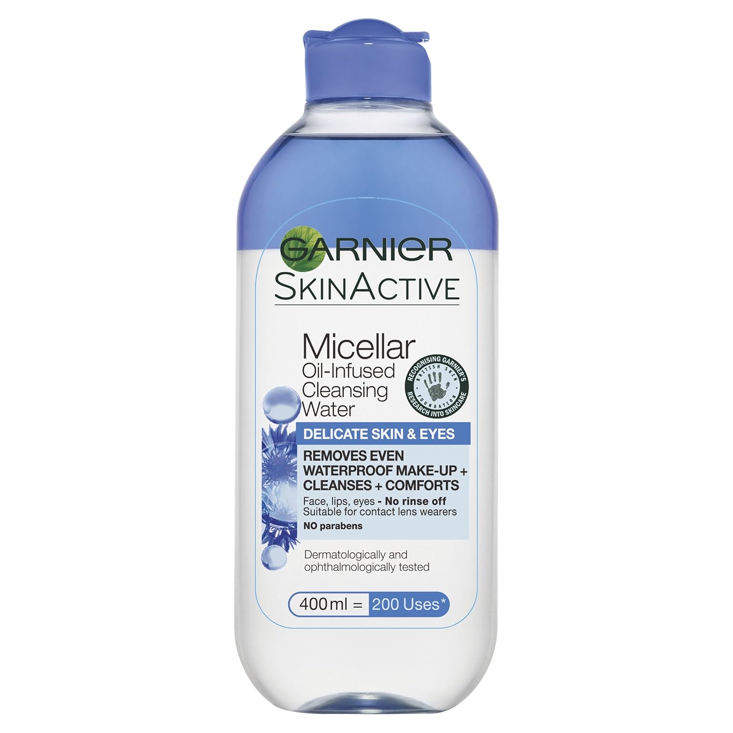 Garnier Micellar Water Facial Cleanser Delicate Skin and Eyes 400ml