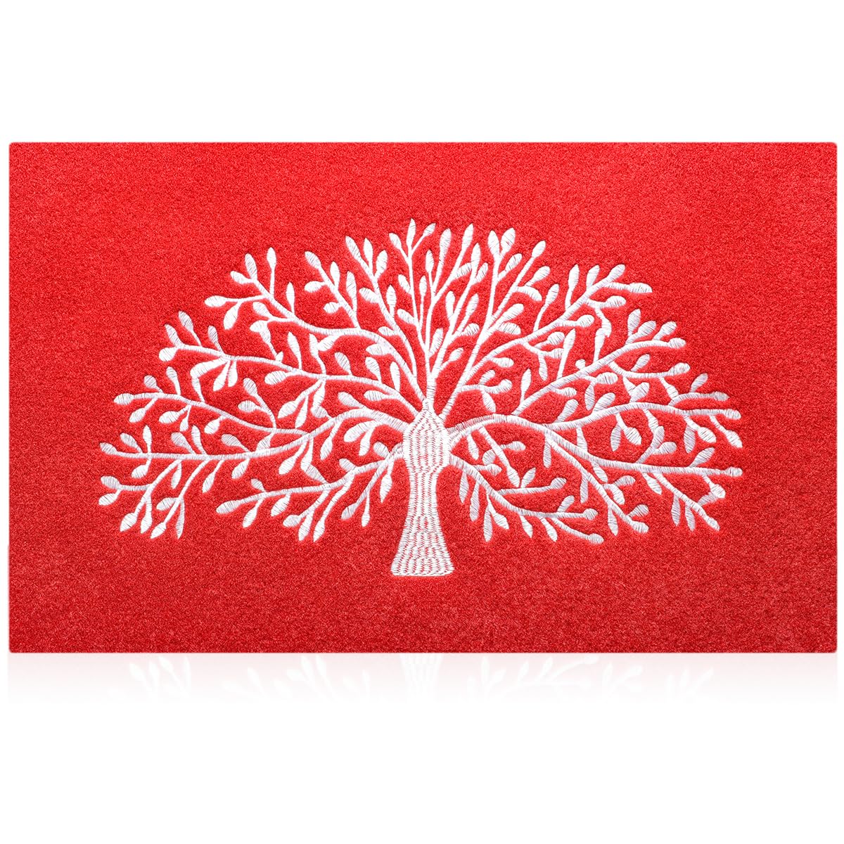 AOAOPQ Havy Duty Door Mat Large Red doormat 60 cm x 90 cm Indoor door mat Outdoor welcome Mat for Living Room Balcony Back Door Garage High Traffic Areas Entryway — image 1