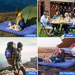 MOXILS Sleeping Pad, Ultralight Inflatable Sleeping