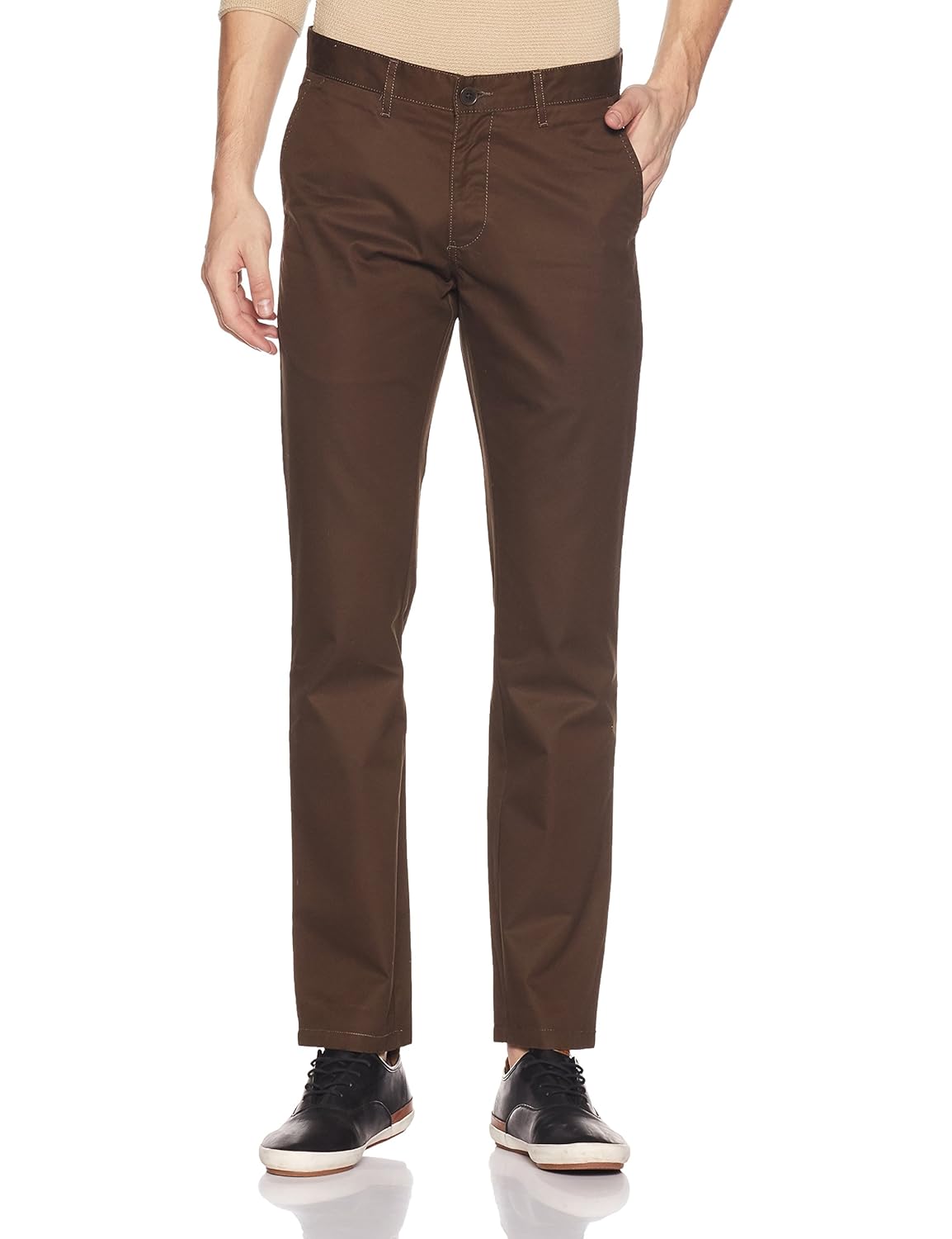 symbol amazon brand men's slim fit casual trouser