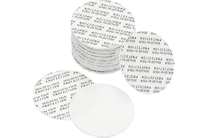 PATIKIL 38mm/1.5" Foam Lid Liner, 50 Pack PS Foam Resistant Tamper Pressure Sensitive Seal for Bottle Cap Liners Seals