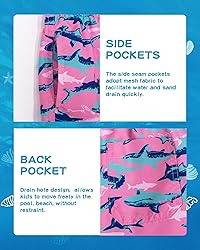 SURF CUZ Boys Swim Trunks Toddler Swim Shorts UPF