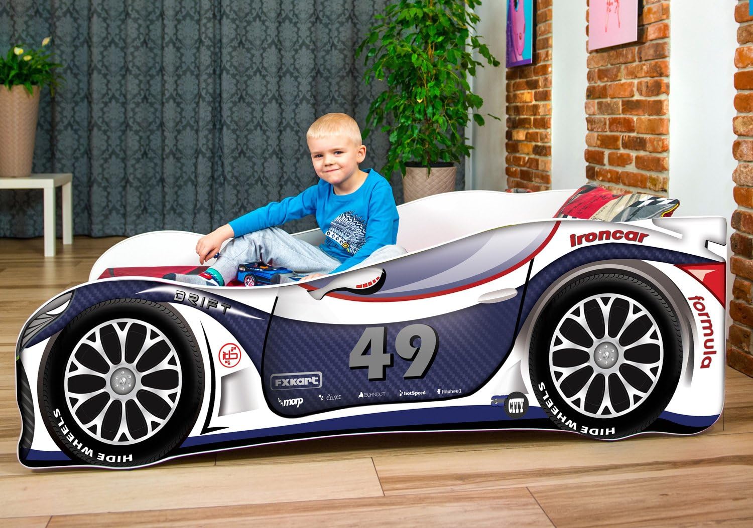 Nobiko Autobett Kinderbett Bett Schlafzimmer Kindermöbel ...