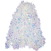 20ft/6m Christmas Tinsel Garland Iridescent Metallic Hanging Garland for Christmas Tree Fireplace Mantle Home Decoration