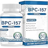 BPC 157 Peptide Capsules 1000 mcg supports muscle growth, tissue repair, strength, 60 capsules(1PC)