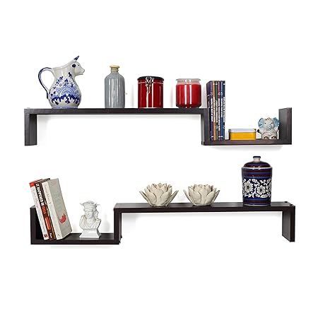 Forzza Cooper Wall Shelf (Matt Finish, Wenge)