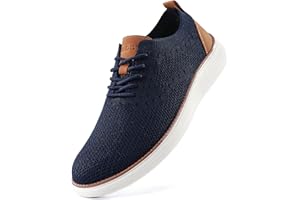 VILOCY Men's Mesh Dress Sneakers Oxfords Business Casual Walking Shoes Tennis Comfortable