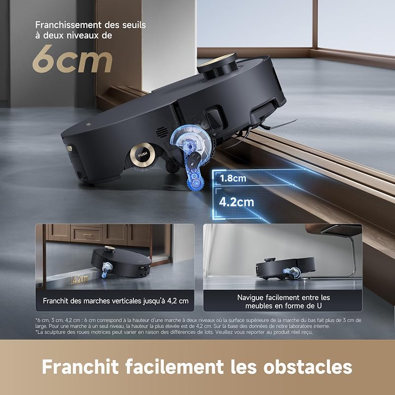 Aqua10 Roller Robot Aspirateur avec Lavage AquaRoll