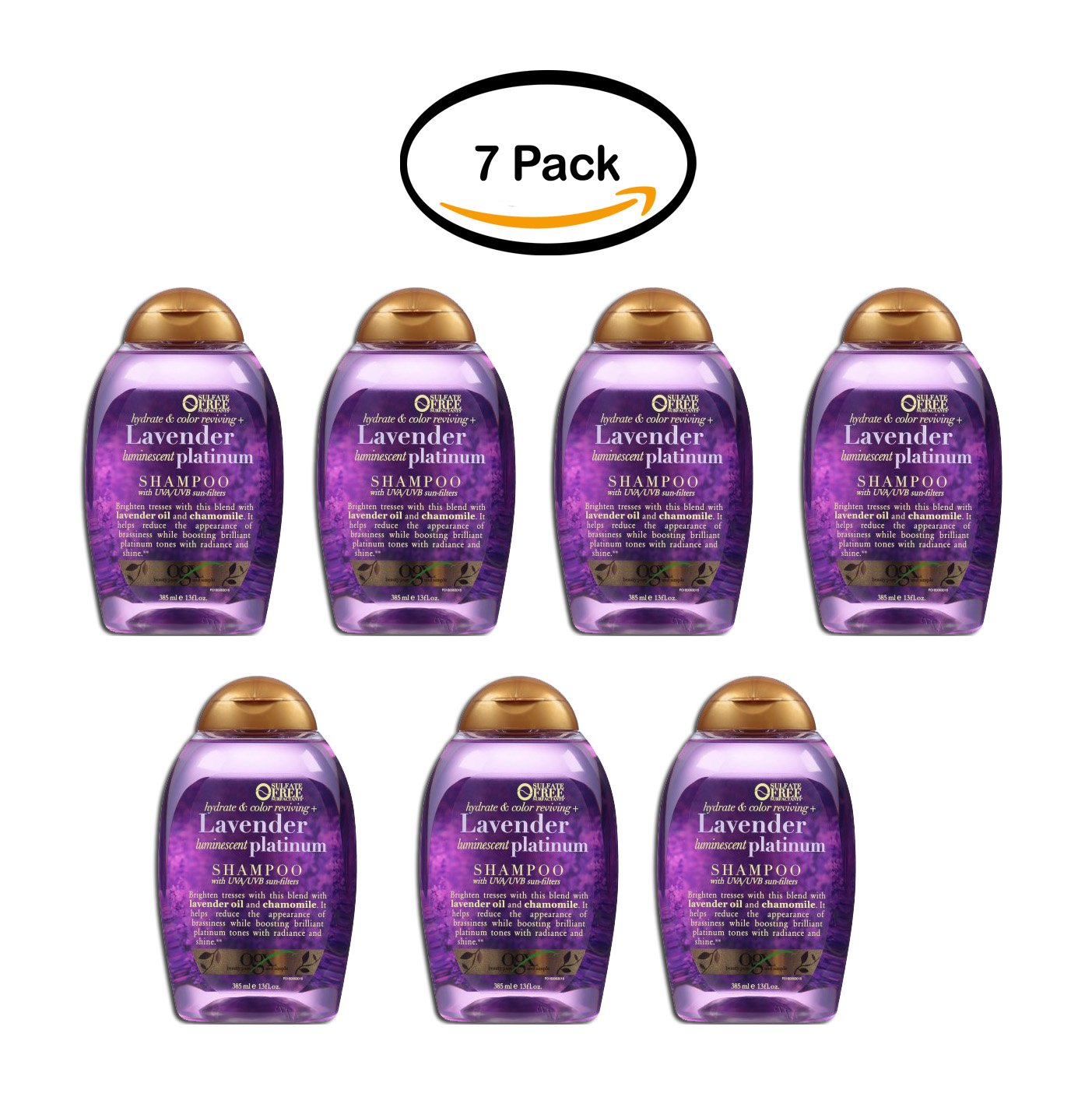 Amazon Com Pack Of 7 Ogx Hydrate Tone Reviving Lavender