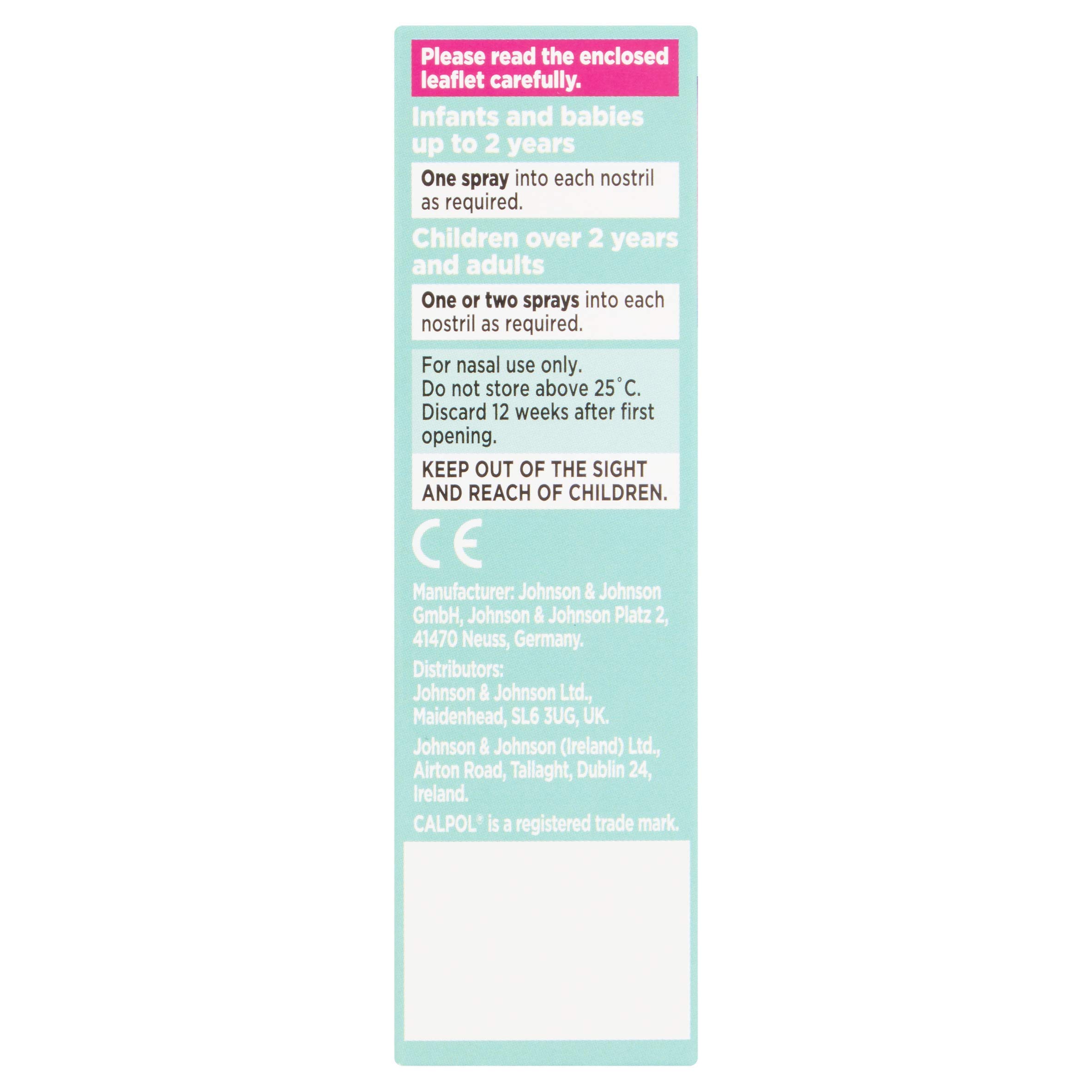 calpol saline nasal spray 15ml
