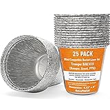 NUPICK 25 Pack Mini Grease Bucket Liner for Traeger
