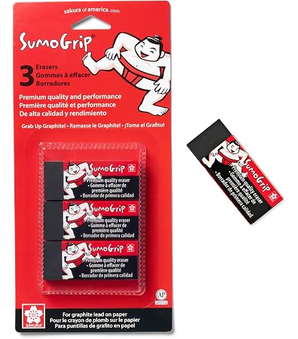 Amazon.com : Sakura Crepas Eraser Foam Eraser Double 100 5 Pieces