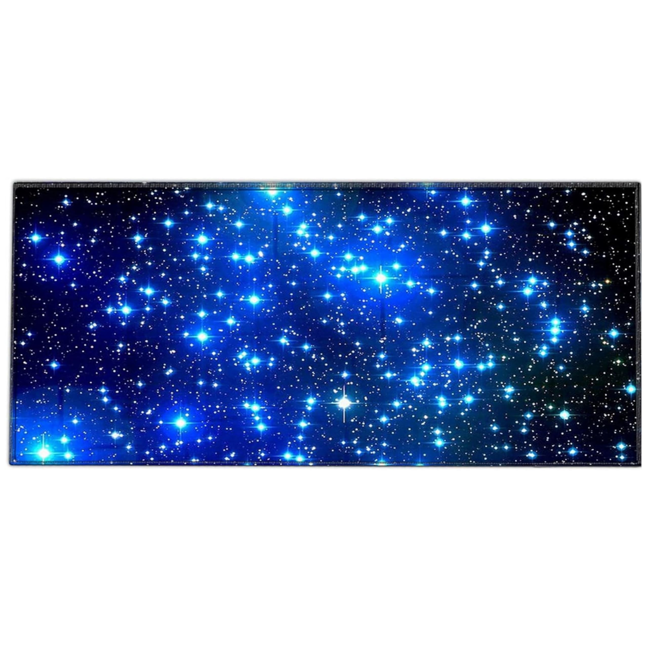 Silent Monsters Mouse Mat Size XX Large 35 x 16 inches / 90 x 40 cm, Space, Stitched Edges, washable & rollable Mouse Pad, Gaming Home Office Mousemat, Mousepad non-slip & quiet, Desk Mat XXL