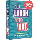 You Laugh You're Out | Charades Party Card Game for Adults &amp; Teens Ages 14+ | 125 Prompt Cards, Laugh Tokens, Sand Timer, 4+ Players, Try Not to Laugh Challenge, Teen Game, Game Night Activity