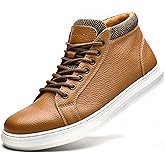 Arkbird Mens Leather Sneaker Fashion Classic Casual Chukka Ankle Boots for Men