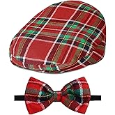 A&J DESIGN Baby Boy Driver Cap, Toddler 2pcs Newsboy Cap & Bow Tie (3 Months - 8 Years)