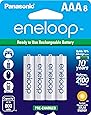 Panasonic BK-4MCCA8BA eneloop AAA 2100 Cycle Ni-MH Pre-Charged Rechargeable Batteries, 8 Pack
