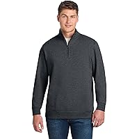 SPORT-TEK Unisex Quarter Zip Sweatshirt, Graphite Heather, XS at