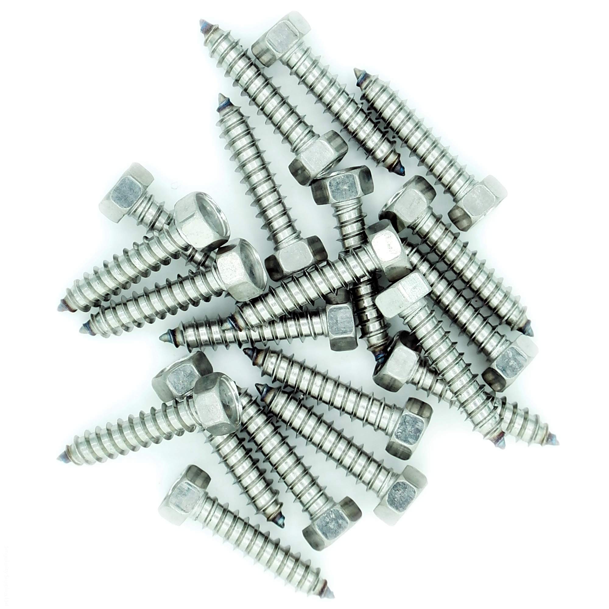 No.12 x 2 (5.5mm x 50mm) Hex Self-Tapping Screw - Stainless Steel (A2) (Pack of 20)
