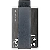 Modern Carry Quick Draw Minimalist Wallet for Men & Women, Elastic Band Minimal Credit Card Holder with Leather Tab, Card Grabber for Long Nails, Money Clip Alternative (Black) (Gray)