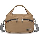 La Packmore Waterproof Nylon Crossbody Bags for Women Multi-Pocket Shoulder Bag Travel Purse and Handbag