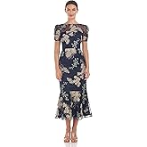 JS Collections Womens Hope Flounce Tea Length DressDress