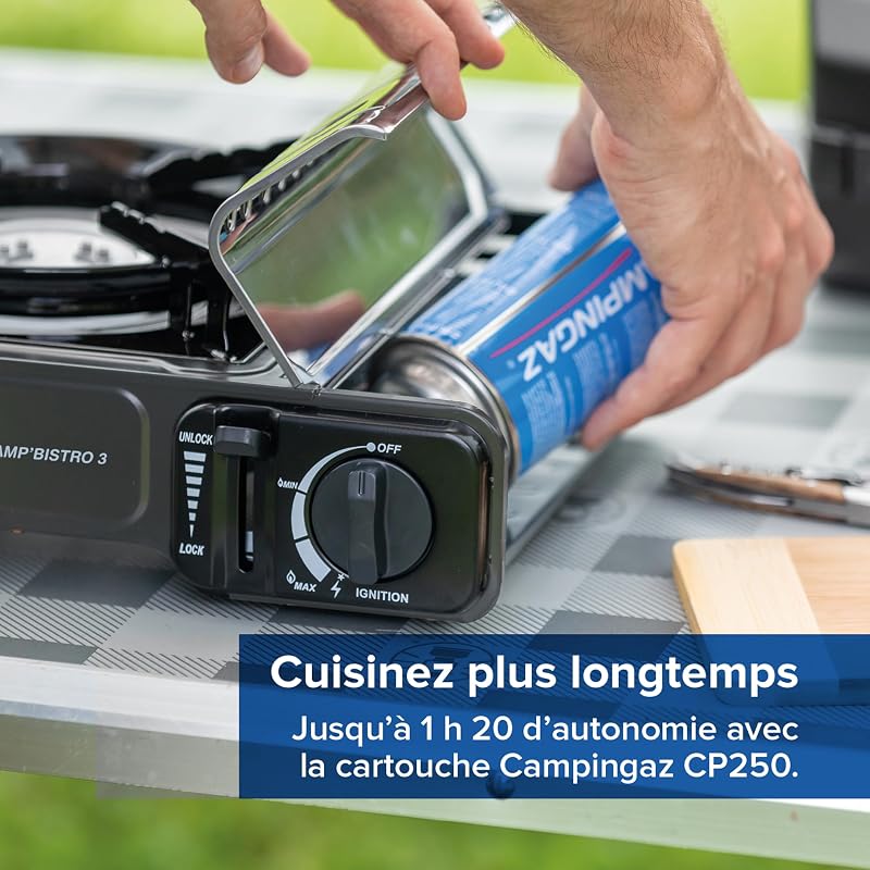 Réchaud Camp’Bistro 3 avec plaque, 2200 W