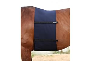 Harrison Howard Horse Belly Guard Body Bandage Wrap Spur Mark Protector Belly Cover Skin Guard Navy M