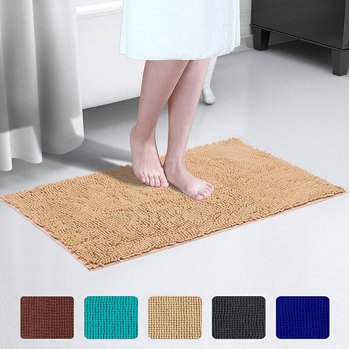 JML Bath Mat NonSlip Soft Absorbent Machine Washable Bathroom Rug Bath