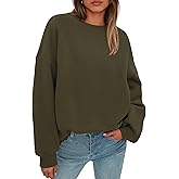 PRETTYGARDEN Sweatshirt for Women Oversized Crewneck Long Sleeve Pullover Fleece Top 2026 Fall Winter Fashion Outfits Clothes